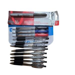 Sharpie, Promarx Dry Erase Markers and Inc. Pen Set - Black, Blue, Red